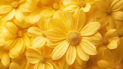 Blend from mustard yellow to butter yellow, warm and sunny