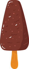 Chocolate Popsicle Cartoon Popsicle Vector HD


