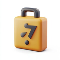 Electricity 3D render icon on a white background, featuring a dynamic symbol representing energy
