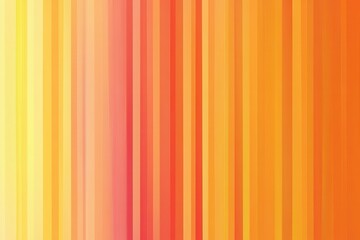 Obraz premium Colorful vertical stripes blend seamlessly, forming a warm gradient from yellow to orange and red, evoking a sense of warmth and energy