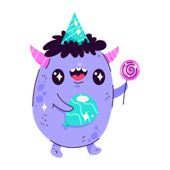cute birthday monster