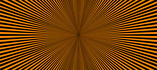 Orange and black vector background with rays