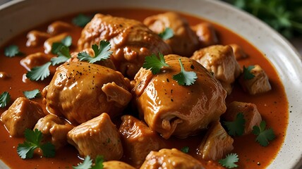 Hungarian Chicken Paprikash with Fresh Herbs