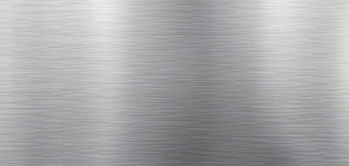 Shiny brushed aluminum metal texture with subtle horizontal lines and reflections, metallic surface, smooth aluminum texture, polished aluminum background, reflective metal texture, sleek brushed alum
