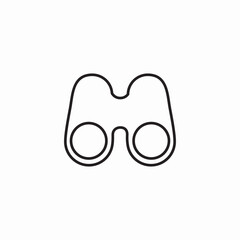binoculars tool icon sign vector