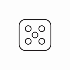 dice game icon sign vector