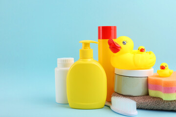 Adorable and delightful Baby Bath Essentials in a cheerful and bright shade 