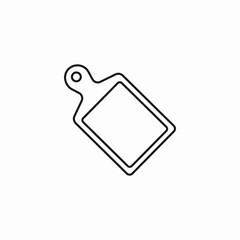 cutting surface board icon sign vector