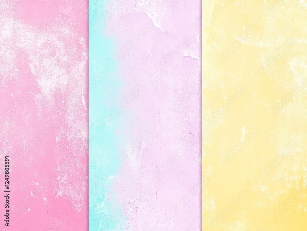 Poster bright pastel colors blend seamlessly to create an inviting backdrop perfect for various artistic en