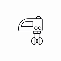 handle mixing machine icon sign vector