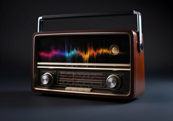 Fototapeta premium Radio Day celebration with Honoring the Classic Radio Designs and Their Legacy Radio day post