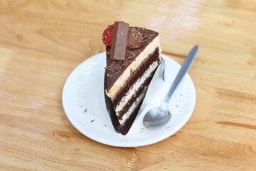 Black Forest Cake in a coffee shop