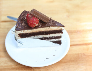 Black Forest Cake in a coffee shop