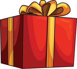  Royal Red and Gold Gift Box