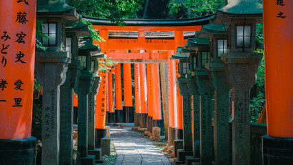 Thousand Torii Gates in Kyoto Japan