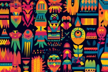 diversity and inclusion Latin America culture , vector background wallpaper	
