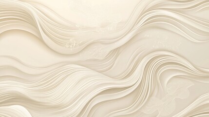 Elegant cream wavy abstract background.