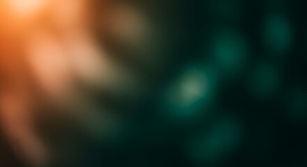 Obraz premium Abstract Background with Blurry Light Effects of Orange and Green
