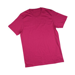 Blank T Shirt color pink template transparent background