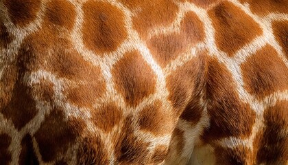 Giraffe coat patterns reveal unique spots in sunlit savannah setting