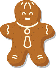 Cheerful Gingerbread Man Cookie

