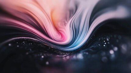 Obraz premium Abstract swirling colors blending together in a cosmic-like background with soft lighting effects