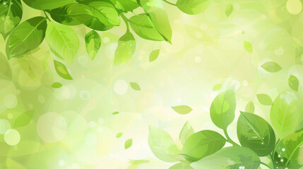 green leaves background