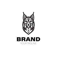 Obraz premium Lynx Logo. Lynx Logo Design. Lynx Logo Brand. Lynx Logo Vector Design Isolated on White Background