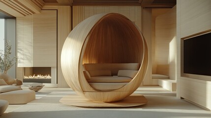 Find tranquility in a digital detox pod geared towards relaxation and mindfulness