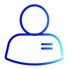 Employee Icon Line Gradient Style for Training Pack Icon Themes
