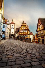 Obraz premium Rothenburg ob der Tauber in Bavaria, Germany