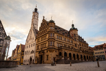 Obraz premium Rothenburg ob der Tauber in Bavaria, Germany