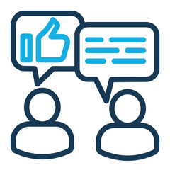 consulting Icon Color Outline Style
