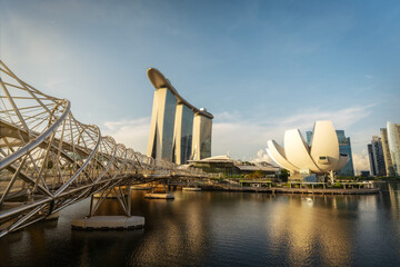 Marina Bay Sands and Waterfront in Singapore, April 2022