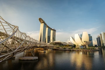 Marina Bay Sands and Waterfront in Singapore, April 2022