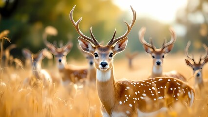A Serene Scene of a Deer Grazing in a Lush Green Field Surrounded by Trees, Showcasing Nature’s Beauty and Tranquility