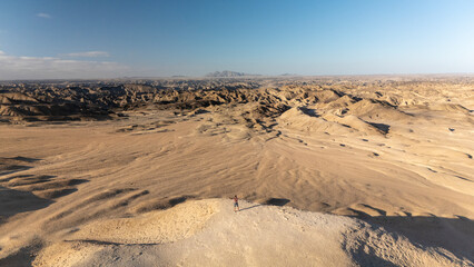 A 4x4 tackling the towering dunes of Namibia’s desert on an exciting journey