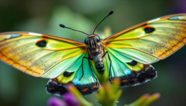 Close look at butterflies and moths