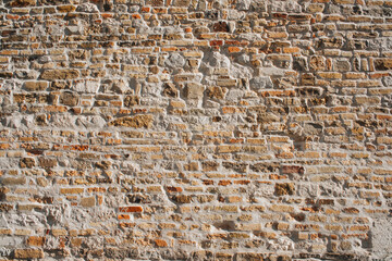 Stone brick wall in loft style