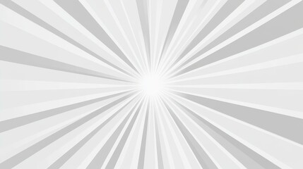 Obraz premium A stylish gray backdrop adorned with white radial rays, creating a starburst effect that captures the essence of sunlight.