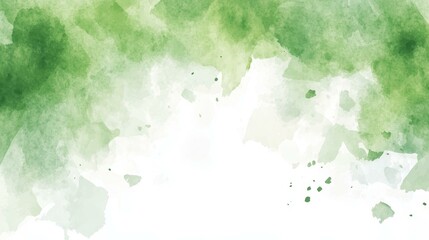 Obraz premium A vibrant green watercolor background evokes the essence of summer grass, perfect for design and illustrations.
