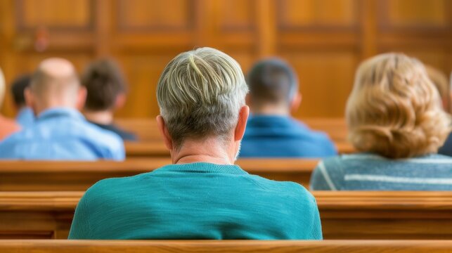A focused audience engages in a learning session, as a blurred speaker shares valuable insights at a conference.