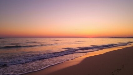 Sunset over a calm sea