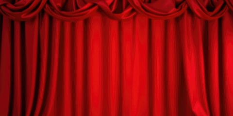Red satin fabric backdrop with a soft blur effect, red, stylish
