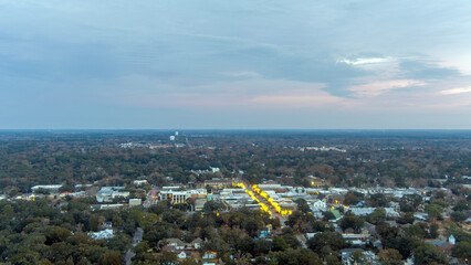 Aerial view of Fairhope, Alabama