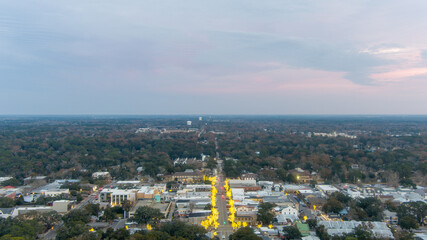 Obraz premium Aerial view of Fairhope, Alabama