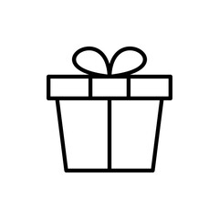 Gift icon vector. gift sign and symbol. birthday gift