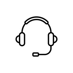 Headphone icon vector. Headvector sign and symbol