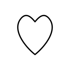Love icon vector. Heart sign and symbol. Like icon vector.