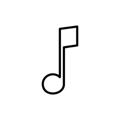 Music icon vector. note music sign and symbol